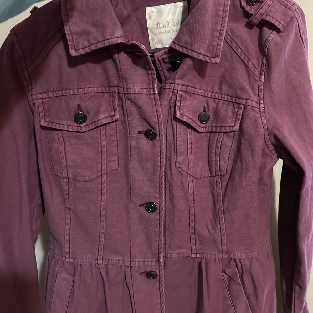 Altrd State size small pink/purple denim jacket! Super cute